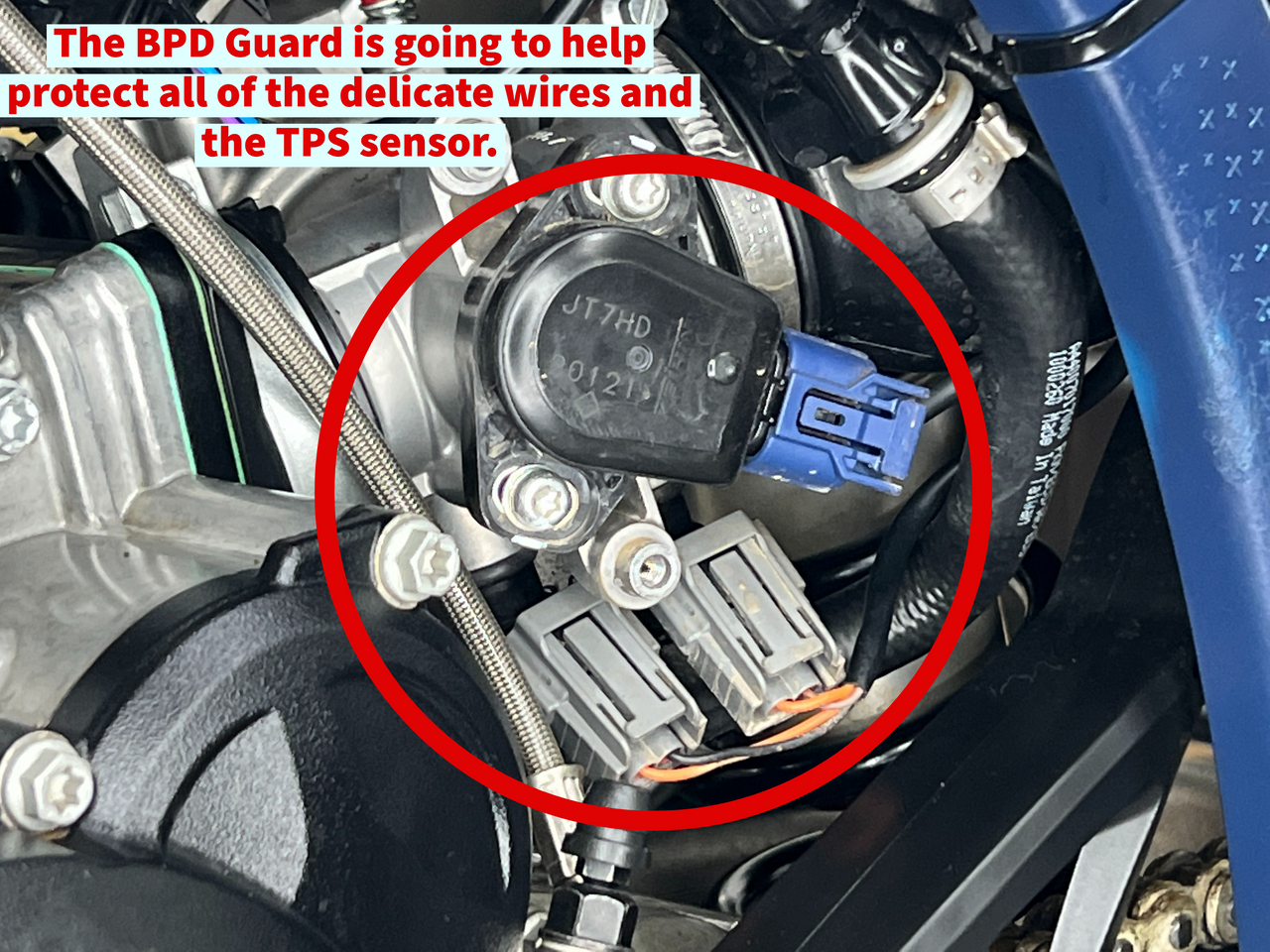 BULLET PROOF DESIGNS THROTTLE BODY GUARD KTM/HUSQVARNA/GASGAS