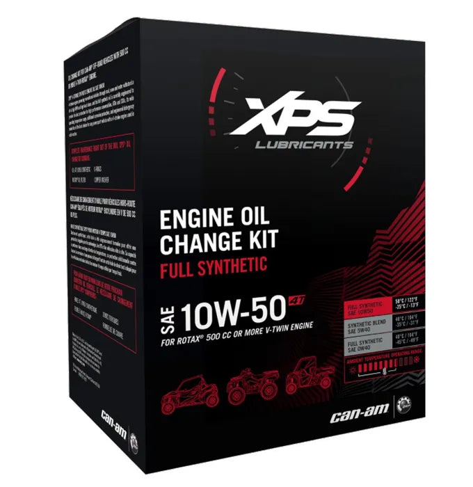 XPS 4T 10W-50 SYNTHETIC OIL CHANGE KIT FOR ROTAX 500 CC OR MORE V-TWIN ENGINE