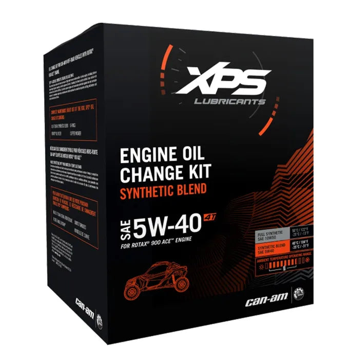 XPS 4T 5W-40 SYNTHETIC BLEND OIL CHANGE KIT FOR ROTAX 900 ACE ENGINE